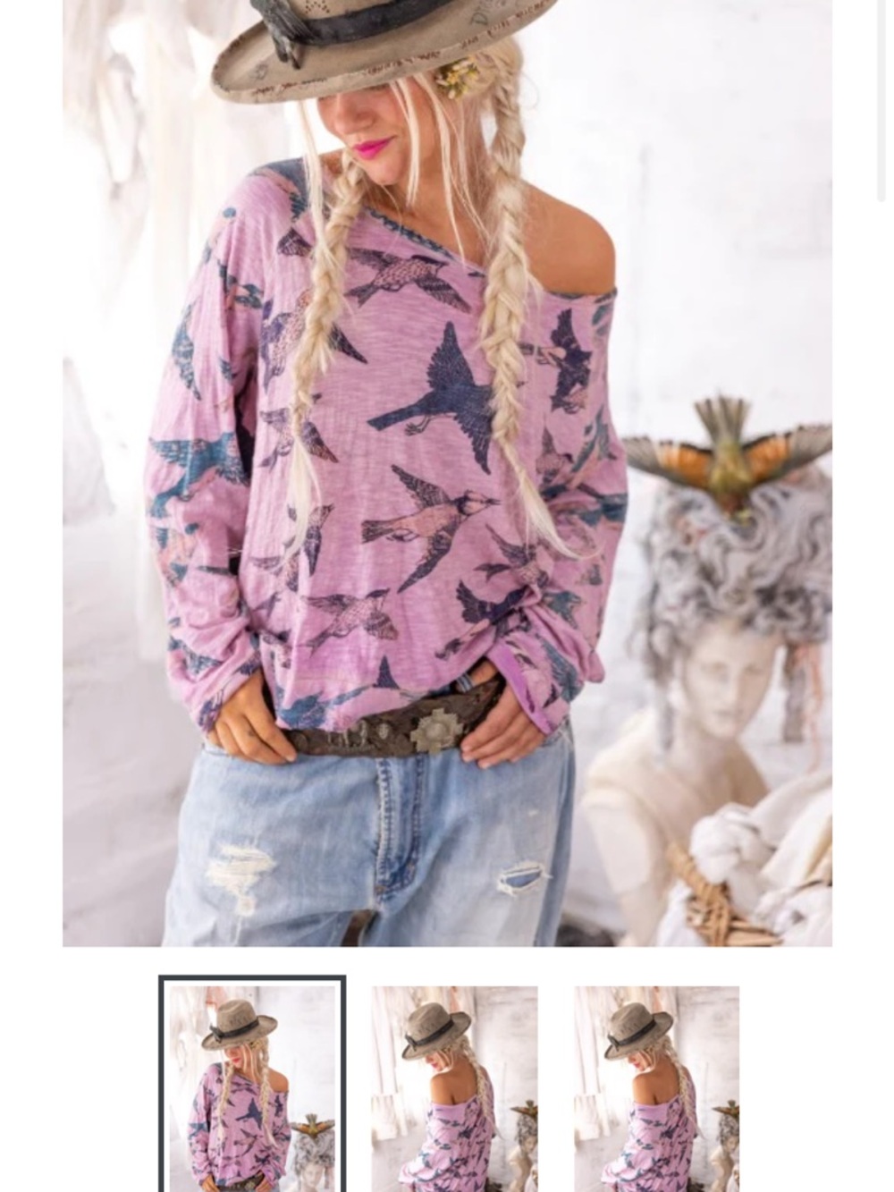 Magnolia Pearl 🦄RARE🦄 Bird Richi T Longsleeve Tee
